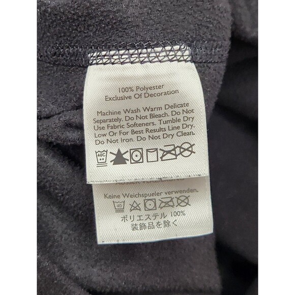 Eddie Bauer First Ascent Fleece 1/4 Zip Pullover Men's L Black Mock Neck Outdoor - Picture 7 of 7